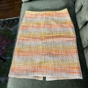 Talbots 70’s Sunset Ombré Textured Pencil Skirt